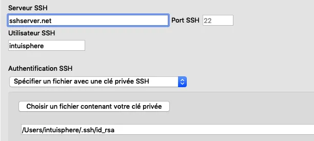 rellenar clave privada